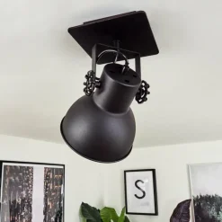 Lampes Industrielles-hofstein Plafonnier Hora Noir, 1 lumière