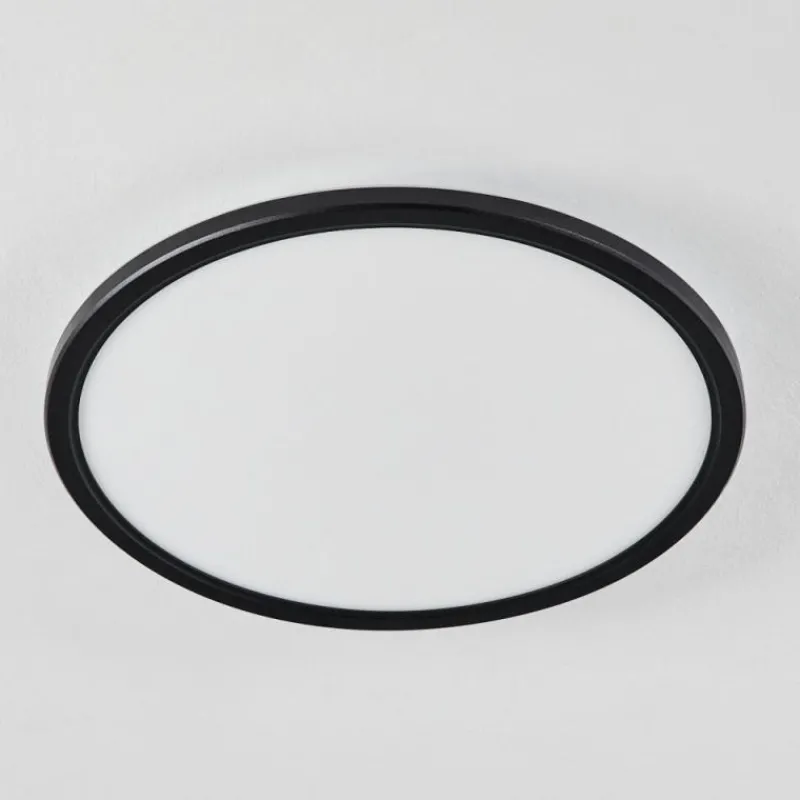 hofstein Plafonnier Hortinhas LED Noir, 1 lumière, Télécommandes, Changeur de couleurs