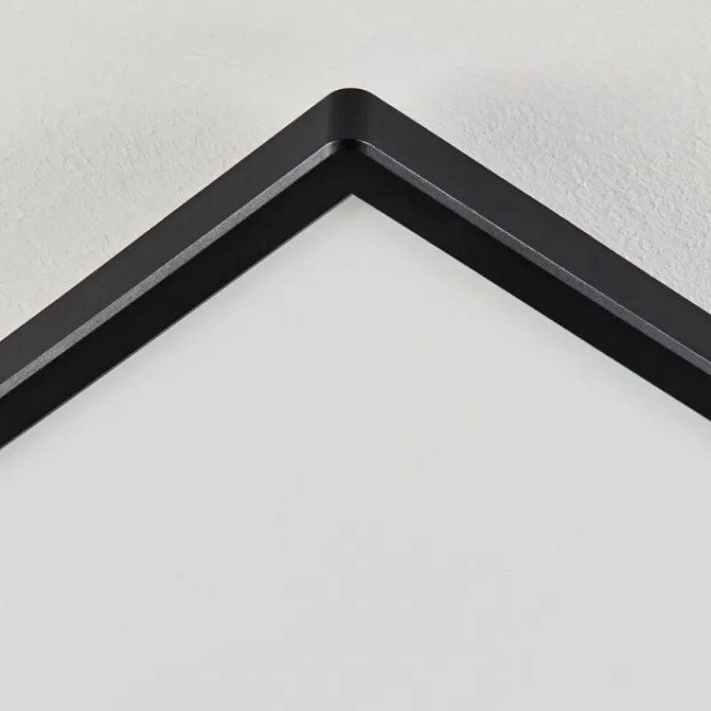 hofstein Plafonnier Hortinhas LED Noir, 1 lumière, Télécommandes, Changeur de couleurs