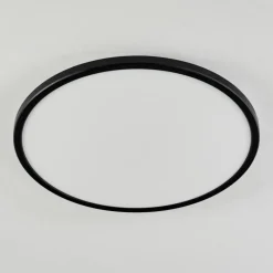 hofstein Plafonnier Hortinhas LED Noir, 1 lumière, Télécommandes, Changeur de couleurs