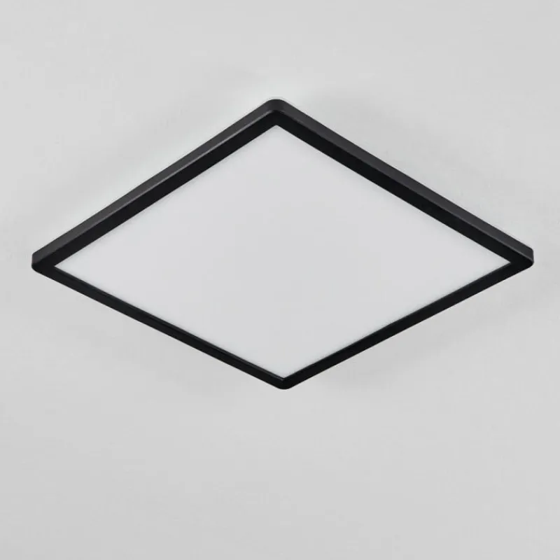 hofstein Plafonnier Hortinhas LED Noir, 1 lumière, Télécommandes, Changeur de couleurs