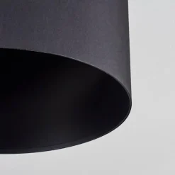 Lampes En Tissu-hofstein Plafonnier Huarate Noir, 1 lumière