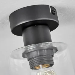 hofstein Plafonnier Hunouri Noir, 1 lumière