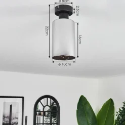 hofstein Plafonnier Hunouri Noir, 1 lumière