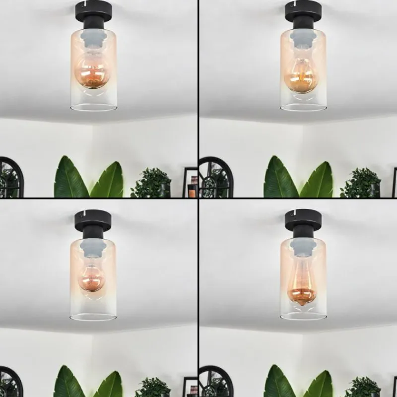 hofstein Plafonnier Hunouri Noir, 1 lumière