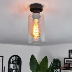 hofstein Plafonnier Hunouri Noir, 1 lumière