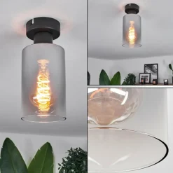 hofstein Plafonnier Hunouri Noir, 1 lumière