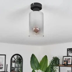 hofstein Plafonnier Hunouri Noir, 1 lumière