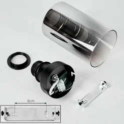 hofstein Plafonnier Hunouri Noir, 1 lumière