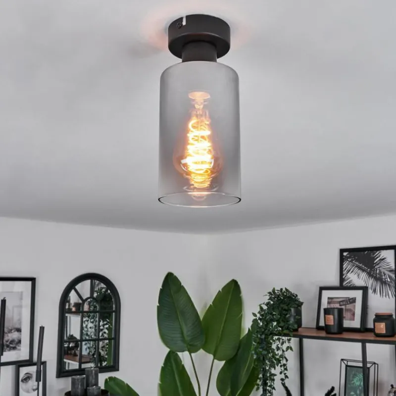 hofstein Plafonnier Hunouri Noir, 1 lumière