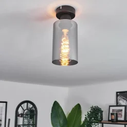 hofstein Plafonnier Hunouri Noir, 1 lumière