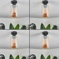 hofstein Plafonnier Hunouri Noir, 1 lumière