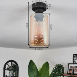 hofstein Plafonnier Hunouri Noir, 1 lumière