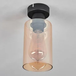 hofstein Plafonnier Hunouri Noir, 1 lumière