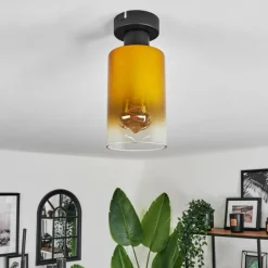 hofstein Plafonnier Hunouri Noir, 1 lumière