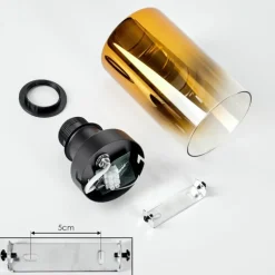 hofstein Plafonnier Hunouri Noir, 1 lumière