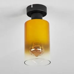 hofstein Plafonnier Hunouri Noir, 1 lumière