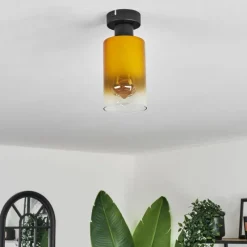 hofstein Plafonnier Hunouri Noir, 1 lumière