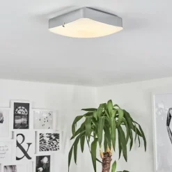 hofstein Plafonnier Hutton LED Chrome, 1 lumière