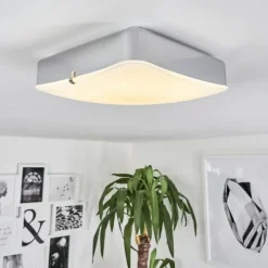 hofstein Plafonnier Hutton LED Chrome, 1 lumière