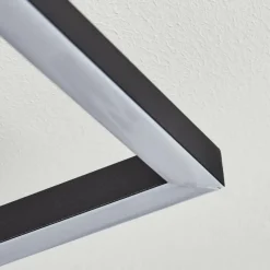 hofstein Plafonnier Hyacinthe LED Chrome, Noir, 1 lumière