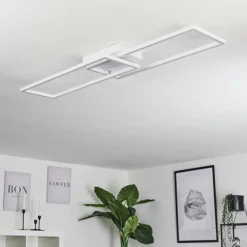 hofstein Plafonnier Hyacinthe LED Chrome, Blanc, 1 lumière