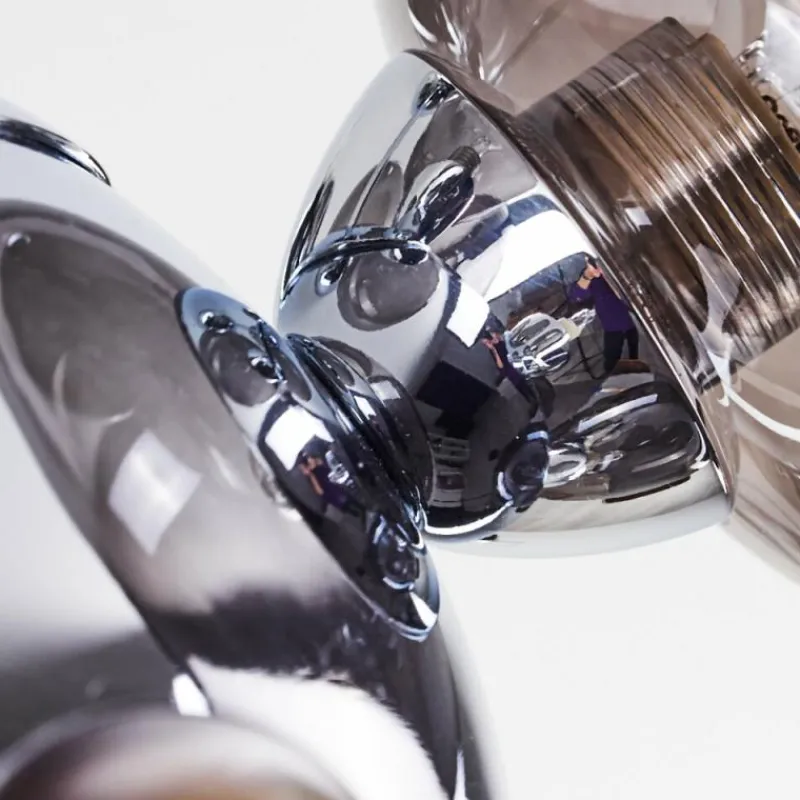 hofstein Plafonnier Hyco Chrome, 12 lumières