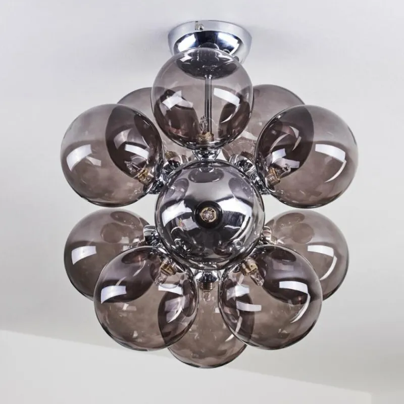 hofstein Plafonnier Hyco Chrome, 12 lumières