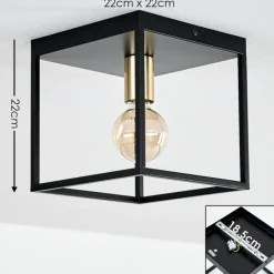 hofstein Plafonnier Ibusuki Noir, 1 lumière