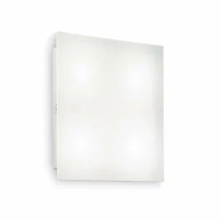 Luminaires Ideallux Plafonnier Ideal Lux FLAT Blanc, 4 lumières* Plafonniers