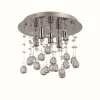 Luminaires Ideallux Plafonnier Ideal Lux MOONLIGHT Chrome, Aspect cristal, 5 lumières* Plafonniers