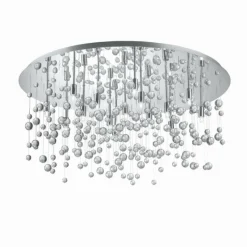 Luminaires Ideallux Plafonnier Ideal Lux NEVE Chrome, 15 lumières