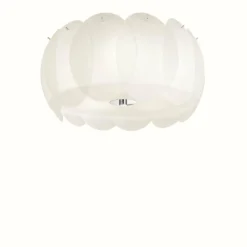 Luminaires Ideallux Plafonnier Ideal Lux OVALINO Blanc, 5 lumières