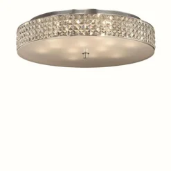 Luminaires Ideallux Plafonnier Ideal Lux ROMA Chrome, Aspect cristal, 12 lumières* Plafonniers