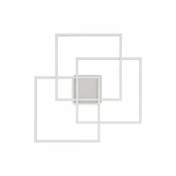 Luminaires Ideallux Plafonnier Ideallux FRAME-2 LED Blanc, 1 lumière* Éclairage Led