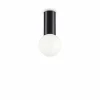 Lampes À Boules-Luminaires Ideallux Plafonnier Ideallux PETIT Noir, 1 lumière