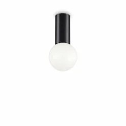 Lampes À Boules-Luminaires Ideallux Plafonnier Ideallux PETIT Noir, 1 lumière