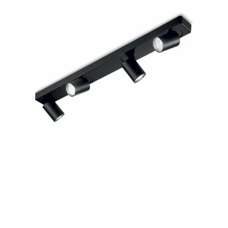 Luminaires Ideallux Plafonnier Ideallux RUDY Noir, 4 lumières* Plafonniers