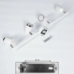 hofstein Plafonnier Idlewild LED Chrome, Blanc, 4 lumières* Spots Et Projecteurs