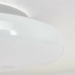 Idual Plafonnier Chloe LED Argenté, Blanc, 1 lumière, Télécommandes, Changeur de couleurs