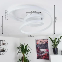 hofstein Plafonnier Ignal LED Blanc, 1 lumière