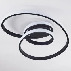 hofstein Plafonnier Ignal LED Noir, 1 lumière