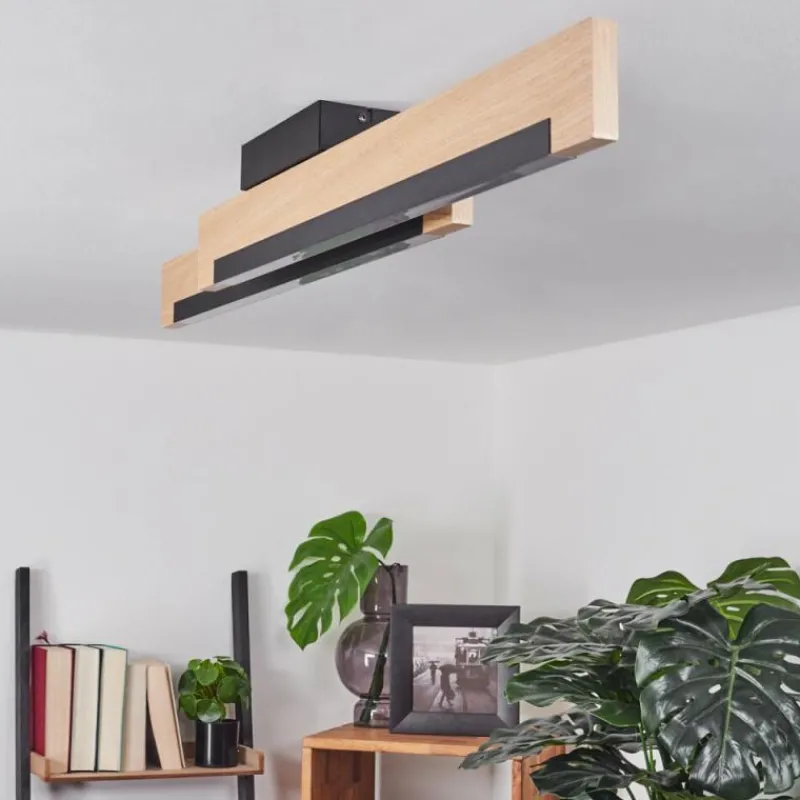 hofstein Plafonnier Inzino LED Écru, Noir, 2 lumières