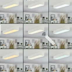 Lampe Plafonnier Iriondo LED Blanc, 1 lumière, Télécommandes* Éclairage Led