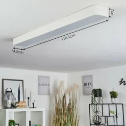 hofstein Plafonnier Iriondo LED Blanc, 1 lumière, Télécommandes