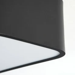 hofstein Plafonnier Iriondo LED Noir, 1 lumière, Télécommandes