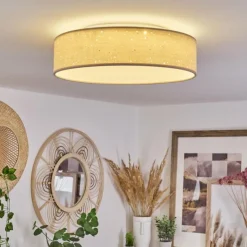 Lampes En Tissu-hofstein Plafonnier Jakkila LED Blanc, 1 lumière