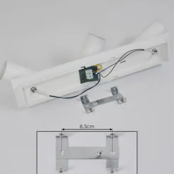 hofstein Plafonnier Javel Chrome, Blanc, 3 lumières* Spots Et Projecteurs