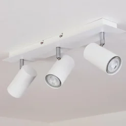 hofstein Plafonnier Javel Chrome, Blanc, 3 lumières* Spots Et Projecteurs
