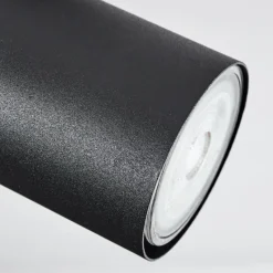 hofstein Plafonnier Javel Chrome, Noir, 4 lumières